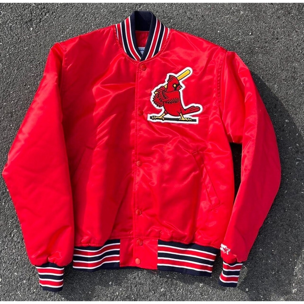 1990s St Louis Cardinals Starter Bomber Jacket size M Brand New 🆕